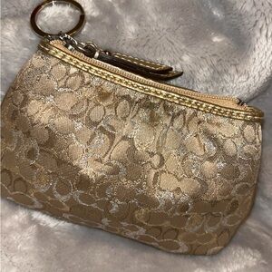 Gold Coach Signature coin pouch